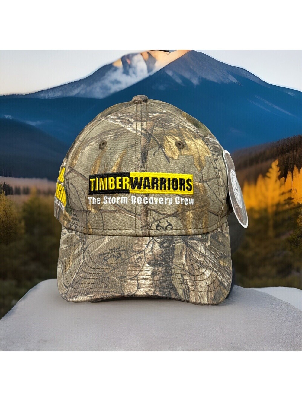 Timber Warriors Storm Recovery Crew Bay Area Crane Camo Real Tree Baseball Cap
